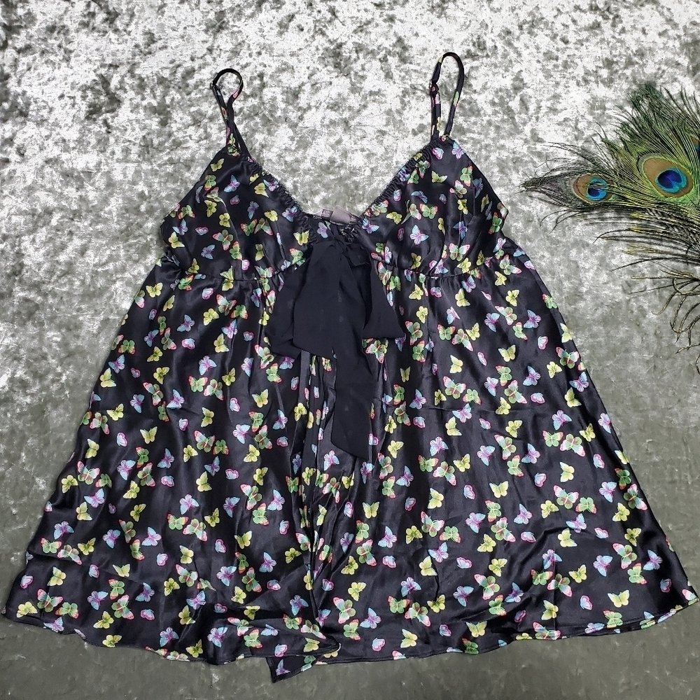 Victoria's Secret Butterfly Print Slip